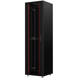 MIRSAN Шафа 19", 16U, GTN SERVER, скляні двері, 600x1000 мм, максимально 1000 кг, чорна