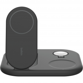 Belkin Зарядний пристрій бездротовий 3в1 Magnetic Foldable iPhone/Watch/AirPods, Qi2 15Вт, чорний