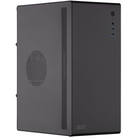 2E Корпус Credo V200B-400, з БЖ 2E ATX400, 2xUSB3.0, 1x80мм, VGA 250мм, mATX, чорний
