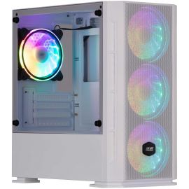 2E Gaming Корпус Calleo GB700W без БЖ 2xUSB3.0, 1xUSB2.0, 4x120мм ARGB, VGA 320мм, LCS ready, контролер з пультом, TG Side Window, mATX, білий