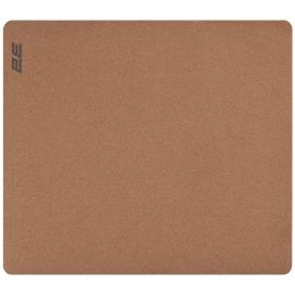 2E Килимок для миші CORK, M(450x400x2мм), коричневий