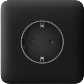 Ajax Передня панель для вбудованої розетки SoloCover for Outlet Basic, чорний