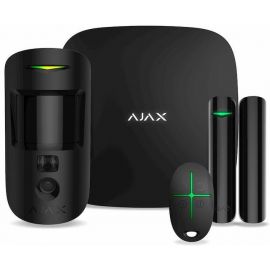 Ajax Комплект охоронної сигналізації HDR StarterKit Cam Plus, hub 2 plus, motioncam HDR, doorprotect, spacecontrol, jeweller, бездротовий, чорний