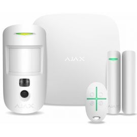 Ajax Комплект охоронної сигналізації HDR StarterKit Cam, hub 2, motioncam HDR, doorprotect, spacecontrol, jeweller, бездротовий, білий