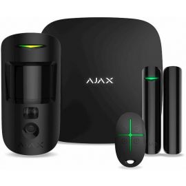 Ajax Комплект охоронної сигналізації HDR StarterKit Cam, hub 2, motioncam HDR, doorprotect, spacecontrol, jeweller, бездротовий, чорний