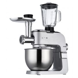 ARDESTO Кухонна машина KMCH-K1500SS/ 1500 Вт/ 6 швидк. + режим Pulse/ чаша 6 л./ блендер 1.5 л./сріблясто-сірий