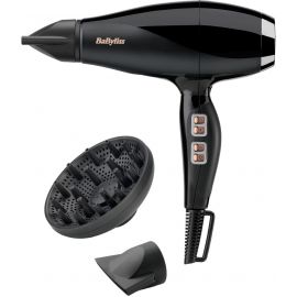 BaByliss Фен Air Power Pro, 2300Вт, 3 режими, дифузор, іоніз-я, хол. обдув, кераміка, чорно-рожевий