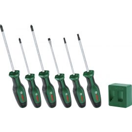 Bosch Викрутка набір 6шт, SL 4 мм, PH2х125 мм, PZ1х100 мм, PZ2х125 мм, Т20х100, Т25х100