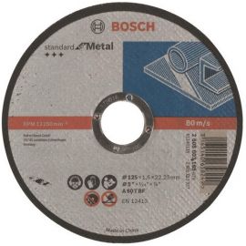 Bosch Диск відрізний по металу Standard for Metal прямий 125х1.6мм