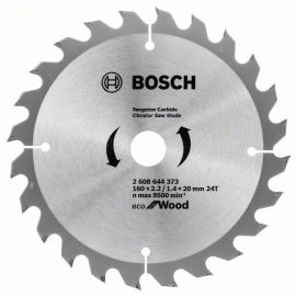 Bosch Круг пильний ECO WO 160x20 / 16-24T