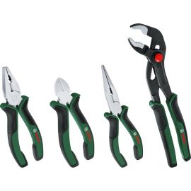 Bosch Плоскогубці набір 4 шт, комбіновані, подовжені, бокорізи, ключ для водяного насосу
