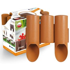 Cellfast Газонна огорожа MAXI, 3 елементи, 2.1м, цегляний