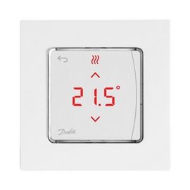 Danfoss Терморегулятор Icon Display, +5...35° C, електронний, дротовий, накладний, 230V, білий