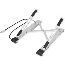 Digitus Підставка для ноутбука Variable Notebook Stand, до 17'', USB-C Dock 5-Port, сіра