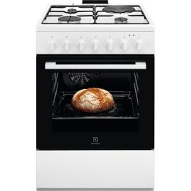 Electrolux Плита комбінована 3 газ + 1 електро, 57л, 60x60см, конвекція, білий