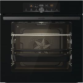 Gorenje Духова шафа електрична, 77л, A+, пара, дисплей, IconTouch, чорний