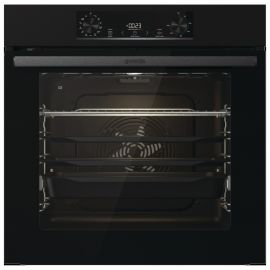 Gorenje Духова шафа електрична, 77л, A+, пара, дисплей, піроліз, чорний