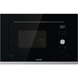 Gorenje Мікрохвильова піч вбудовувана, 20л, електр. управл., 800Вт, гриль, дисплей, чорний