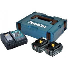 Makita Набір акумуляторів + зарядний пристрій 198116-4, LXT BL1860B x 2шт (18В, 6Ач) + DC18RC, кейс Makpac