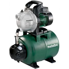 Metabo Насосна станція HWW 3300/25 G, 900 Вт, 3.3 куб/год, висота подачі 45м, всмоктування до 8 м, ресивер 24л 16.2 кг