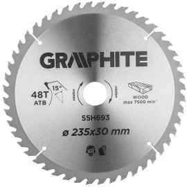 Neo Tools Диск пильний Graphite по дереву, 235х30мм, 48 зубів
