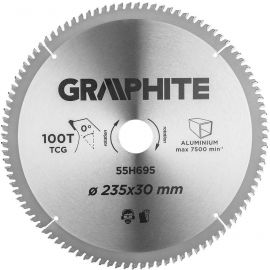 Neo Tools Диск пильний Graphite по алюмінію, 235х30мм, 100 зубів