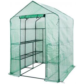 Neo Tools Парник складаний 195х143х143, 4 полиці, ПЕ плівка 135г, зелений