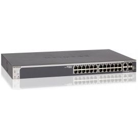 NETGEAR Комутатор GS728TXP 24xGE PoE, 2x10GE, 2xSFP+, 195Вт, Керований L2