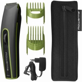 Rowenta Машинка для стрижки Nomad Sport Collection, акум., роторний мотор, насадок-2, кейс, сталь, чорно-зелений