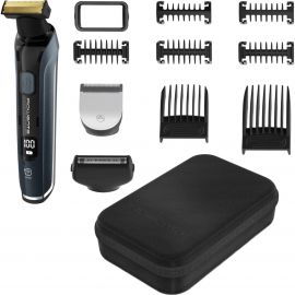 Rowenta Тример Forever Sharp Ultimate, для бороди, вусів, акум., насадок-10, 120 хв. використання, дисплей, сталь, синій