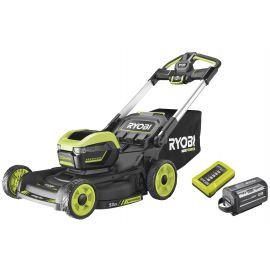 Ryobi Газонокосарка акумуляторна RY36LMXSP53A-160 самохідна MAX POWER 36В акб 1х6А·год дека 53см 70л 20-100мм 3в1 LED-фари до 3200м.кв
