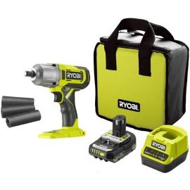 Ryobi Гайковерт ударний акумуляторний ONE+ RIW18-1C20SA3 18В АКБ 1х2А·год 2600об·хв 800Нм 1/2" 3 швидкості 1.7кг сумка