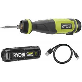 Ryobi Паяльник акумуляторний USB Lithium RSI4-120G 4В 2А·год 460°С світлодіодне підсвічування 0.1кг
