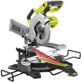 Ryobi Пила торцювальна акумуляторна ONE+ R18MS216-0 18В диск 216мм лазер 14.4кг без АКБ та ЗП