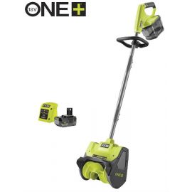 Ryobi Снігоприбирач акумуляторний ONE+ RY18ST25A-140 18В акб 1х4А·год ширина 25см викид 6м глибина 15см 5.3кг