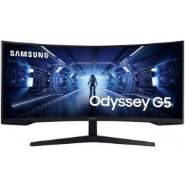 Samsung Монітор 34" Odyssey G5 C34G55TWW D-Sub, 2xHDMI, DP, VA, 3440x1440, 21:9, 165Hz, 1ms