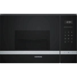 Siemens Мікрохвильова піч вбудована, 25л, електр. керув., 900Вт, гриль, дисплей, нержавіюча сталь