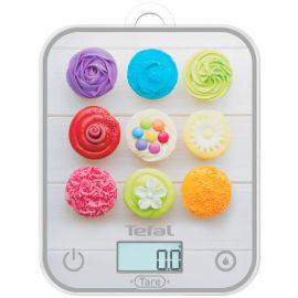 Tefal Ваги кухонні Optiss Cake Pops, 5кг, AAAx2 в комплекті, скло, різнокольорові
