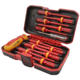 Tolsen Викрутки VDE набір 13шт, діелектричні, PH, PZ, Torx, CrV, кейс