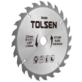 Tolsen Диск пильний по дереву, 185х40Tх30мм