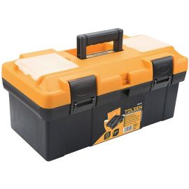 Tolsen Ящик для інструменту, органайзер в кришці, 8 секцій, 42x23x19см, пластмаса, 1.5кг
