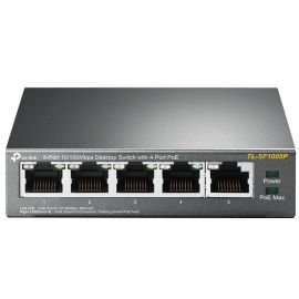 TP-Link Комутатор TL-SF1005P 5xFE/4xPoE 56W некерований