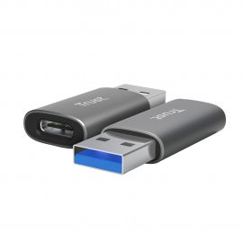 Trust Адаптер Calyx USB-C > USBA3.2, 2шт, чорний