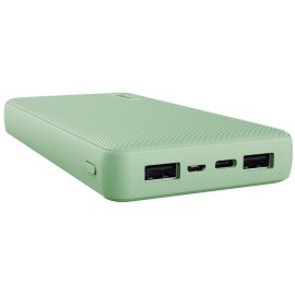 Trust Акумулятор портативний літій-іонний power bank Primo ECO, 20000мА·год, 2хUSB-A/USB-C, 15W, зелений