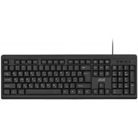 2E Клавіатура мембранна KS108 104key, USB-A, EN/UK/RU, чорний