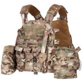 2E Tactical Плитоноска, Тип 1, з кишенями для бічного захисту і підсумками, Молле, камуфляж