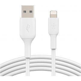 Belkin Кабель USB-A > Lightning заряджання/синхронізації 1м, 12Вт, PVC, (2 Pack), білий