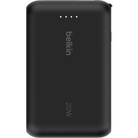 Belkin Акумулятор портативний літій-іонний Power Bank 10000мА·год, 20Вт, з інтегрованим кабелем USB-C, чорний