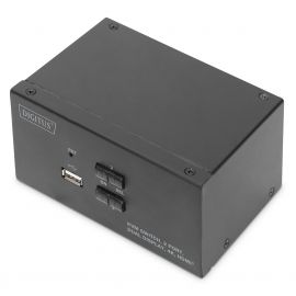 Digitus Комутатор Desktop HDMA KVM, 2 Port, Dual Display, 4K