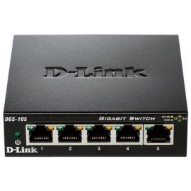 D-Link Комутатор DGS-105 5xGE, Некерований